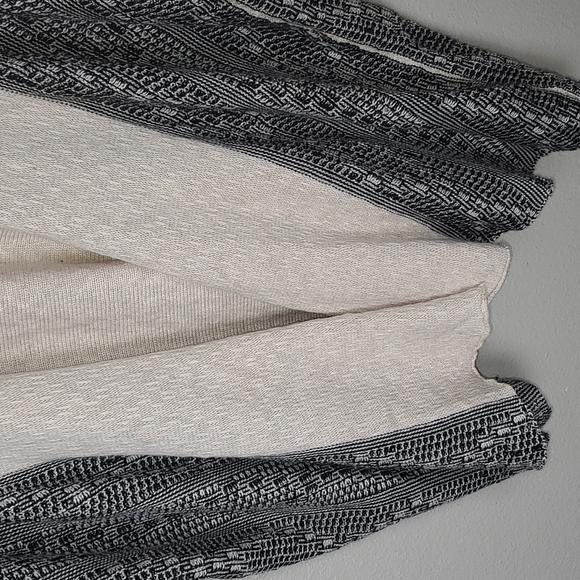 Color Block Geometric Print Open Front Cardigan Sweater NWT - Picture 4 of 8